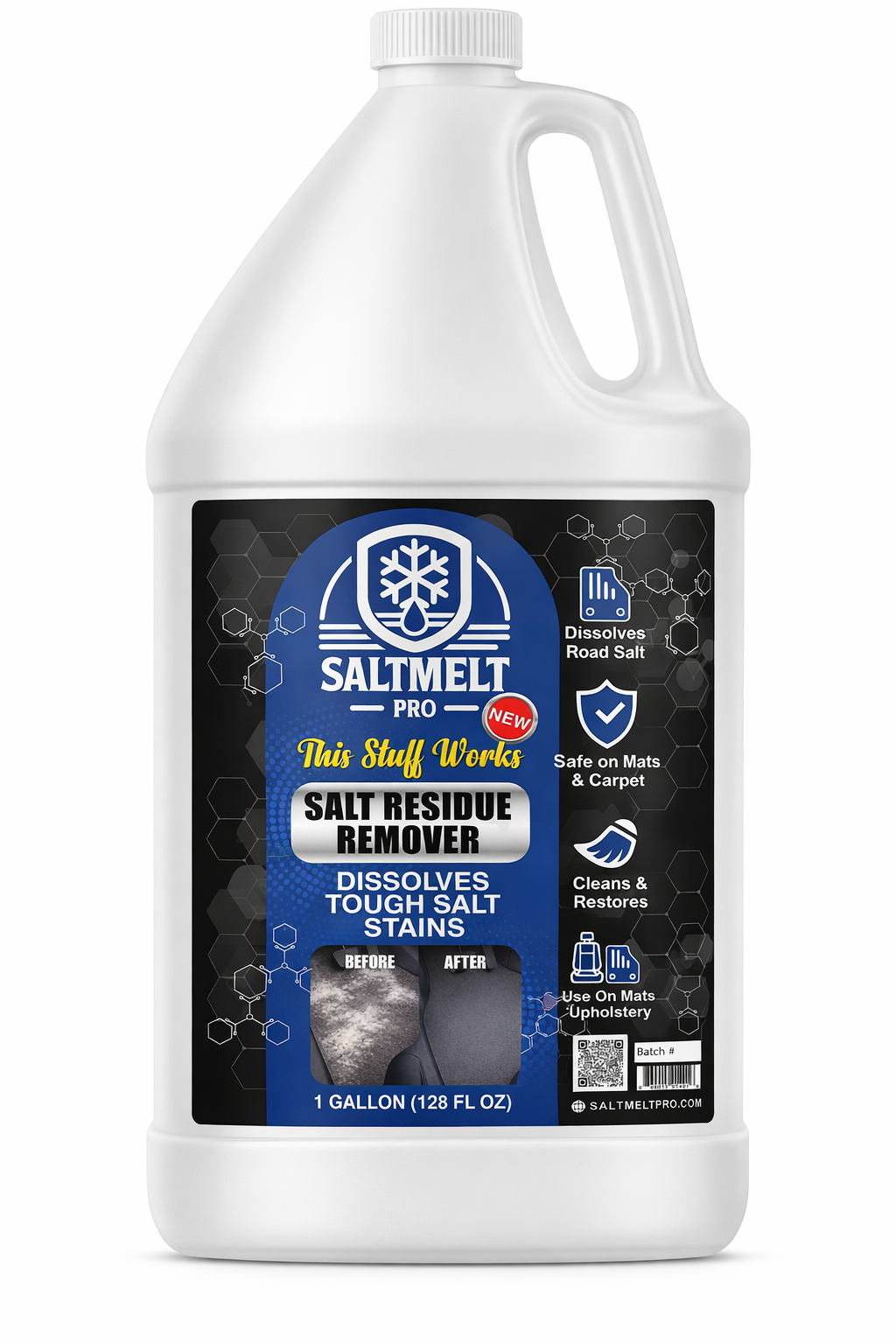 SaltMelt Pro Salt Residue Remover gallon bottle